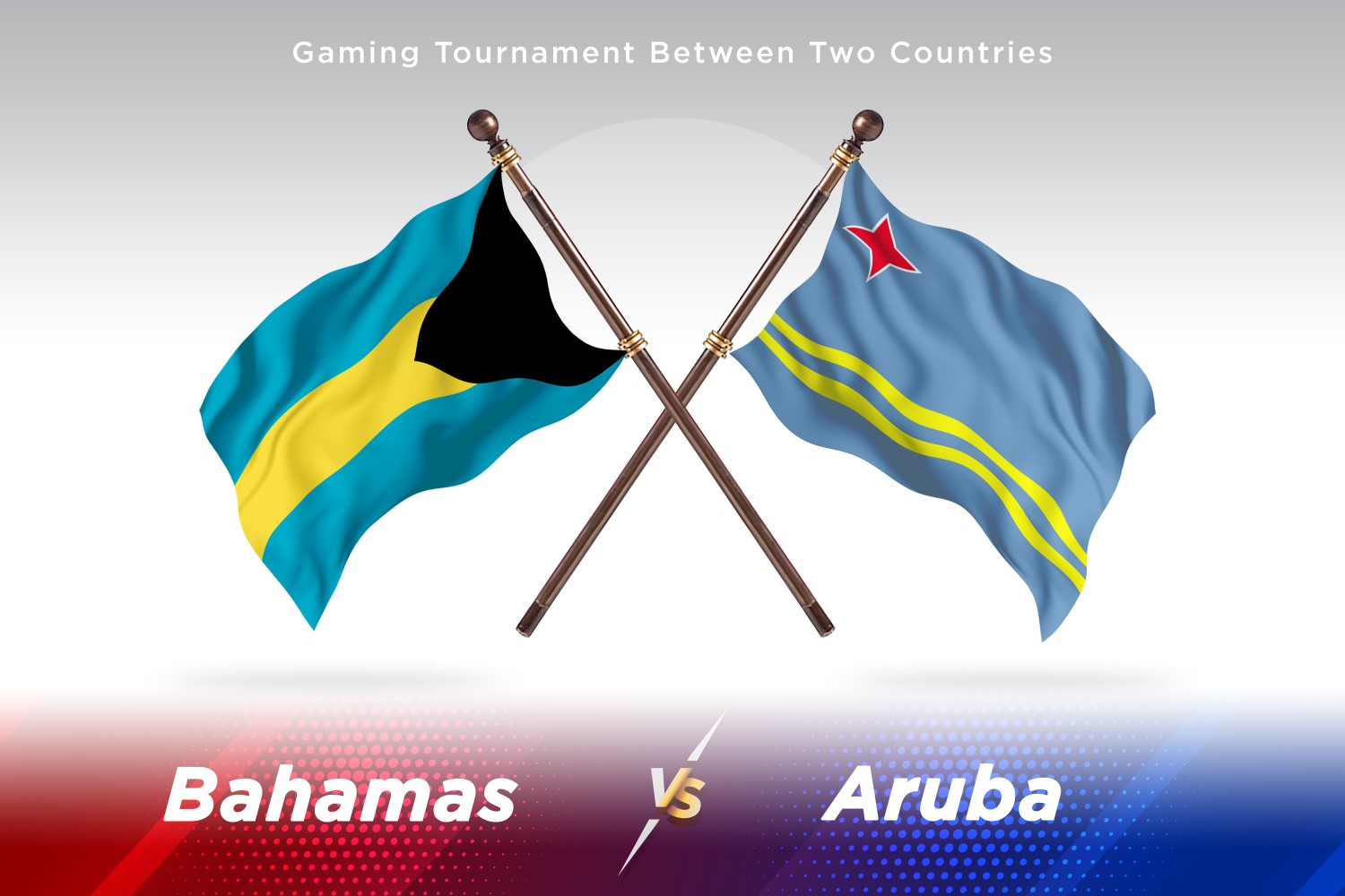 Bahamas versus Aruba Two Flags