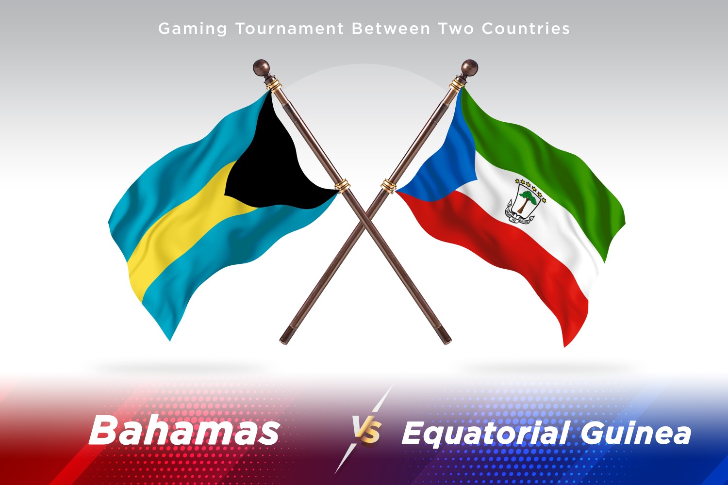 Bahamas versus equatorial guinea Two Flags