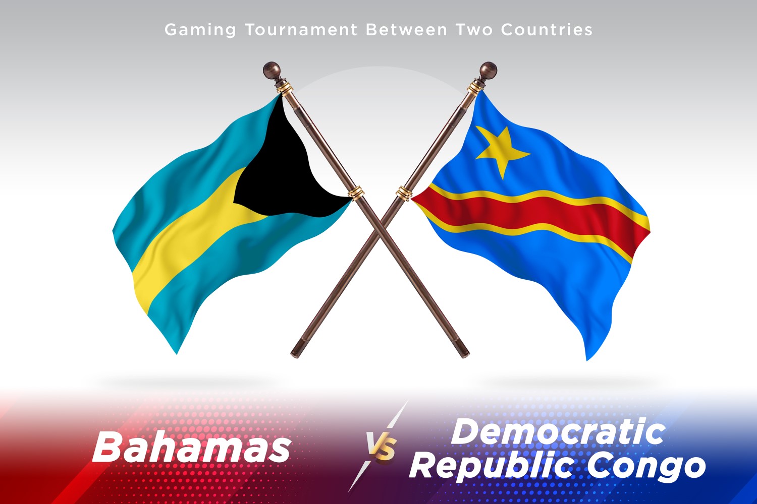 Bahamas versus democratic republic of the Congo Two Flags