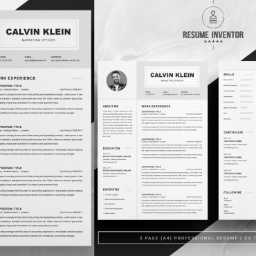Template Clean Resume Templates 198868