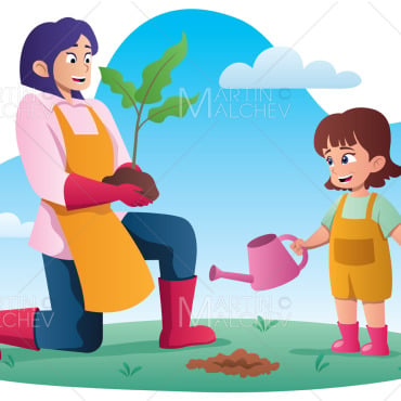 Child Plant Illustrations Templates 198906