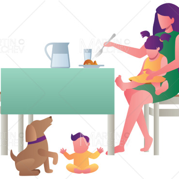 Mother Family Illustrations Templates 198918