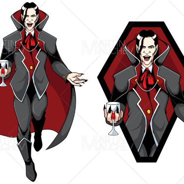 Dracula Count Illustrations Templates 198922