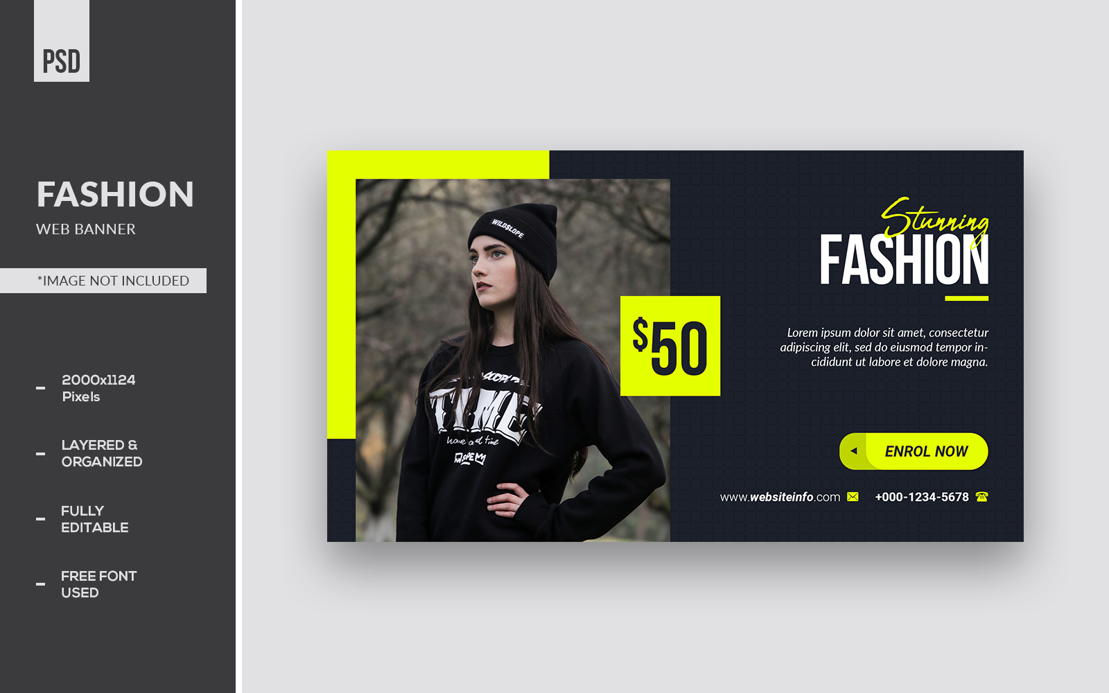 Stunning Fashion Web Banner Social Media Templates