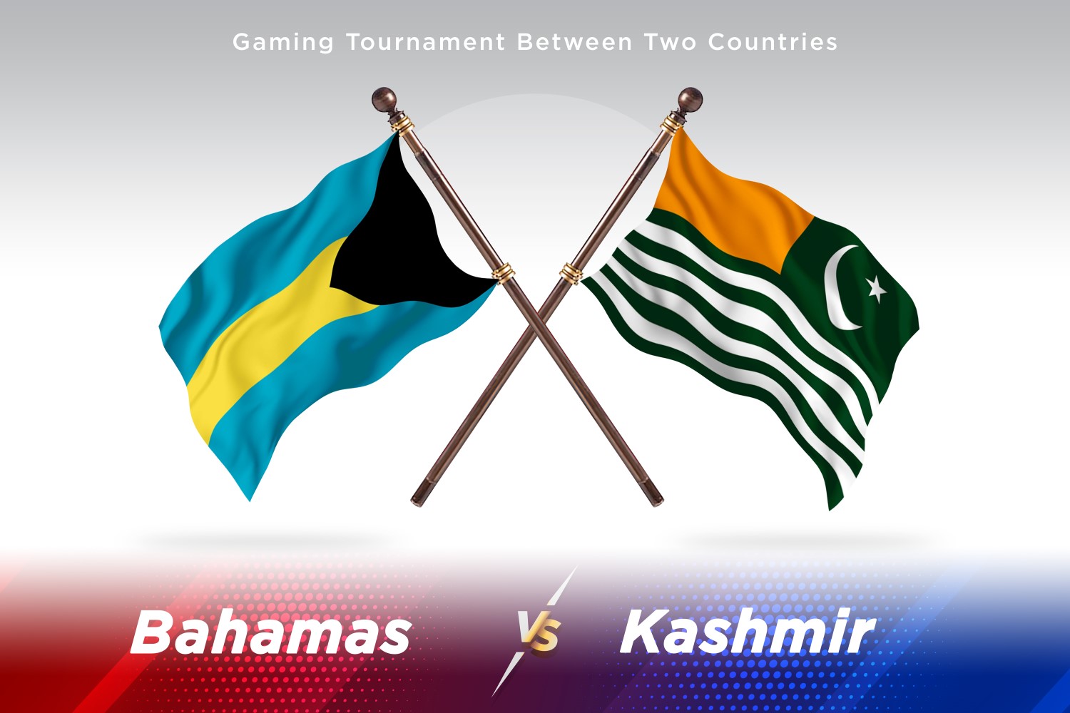 Bahamas versus Kashmir Two Flags