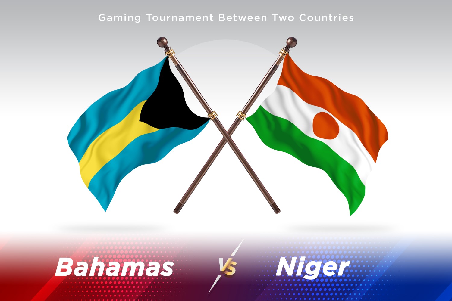 Bahamas versus Niger Two Flags