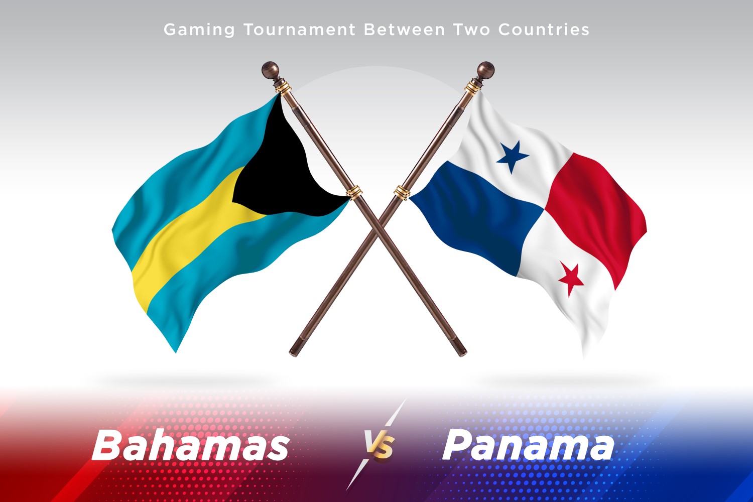 Bahamas versus panama Two Flags