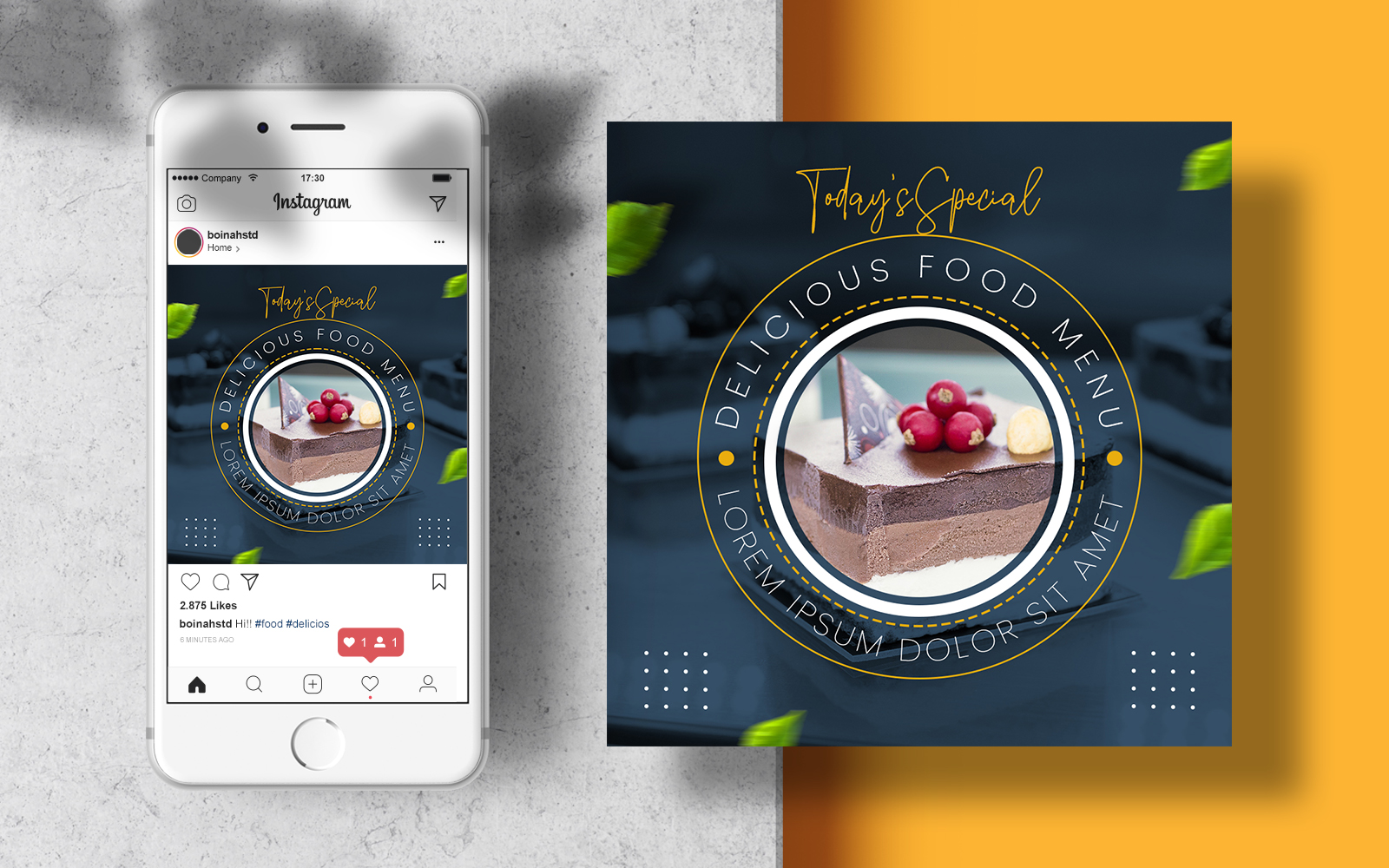 Special Food Menu Instagram Template Banner Post