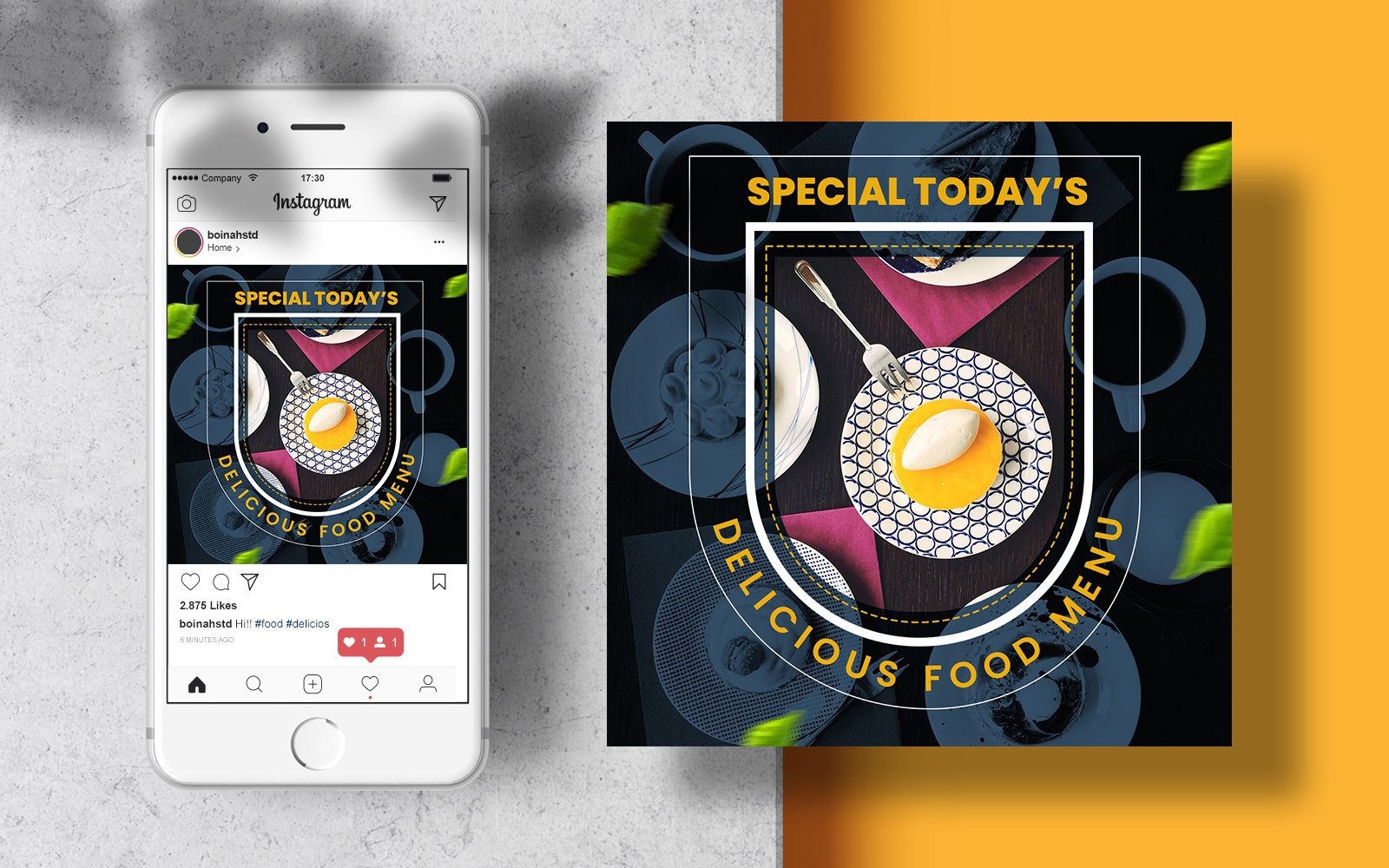 Special Food Menu Instagram Post Banner Template