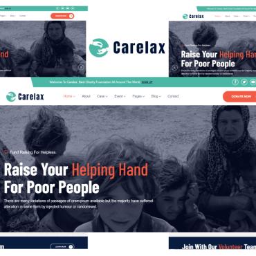 Charity Nonprofit Responsive Website Templates 199443