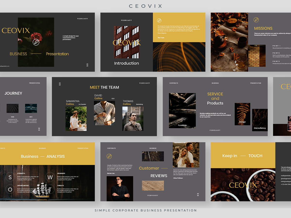 Ceovix - Simple Corporate Business Presentation