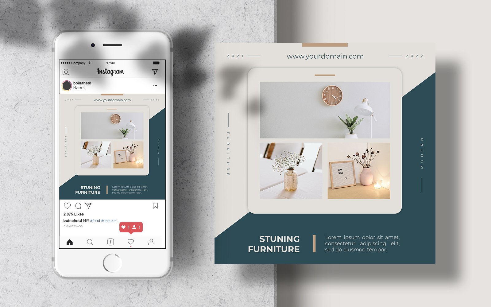 Furniture Sale Instagram Post Template Banner