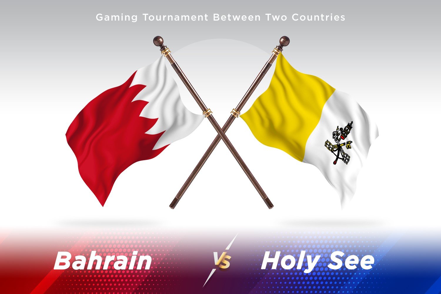 Bahrain versus holy see Two Flags