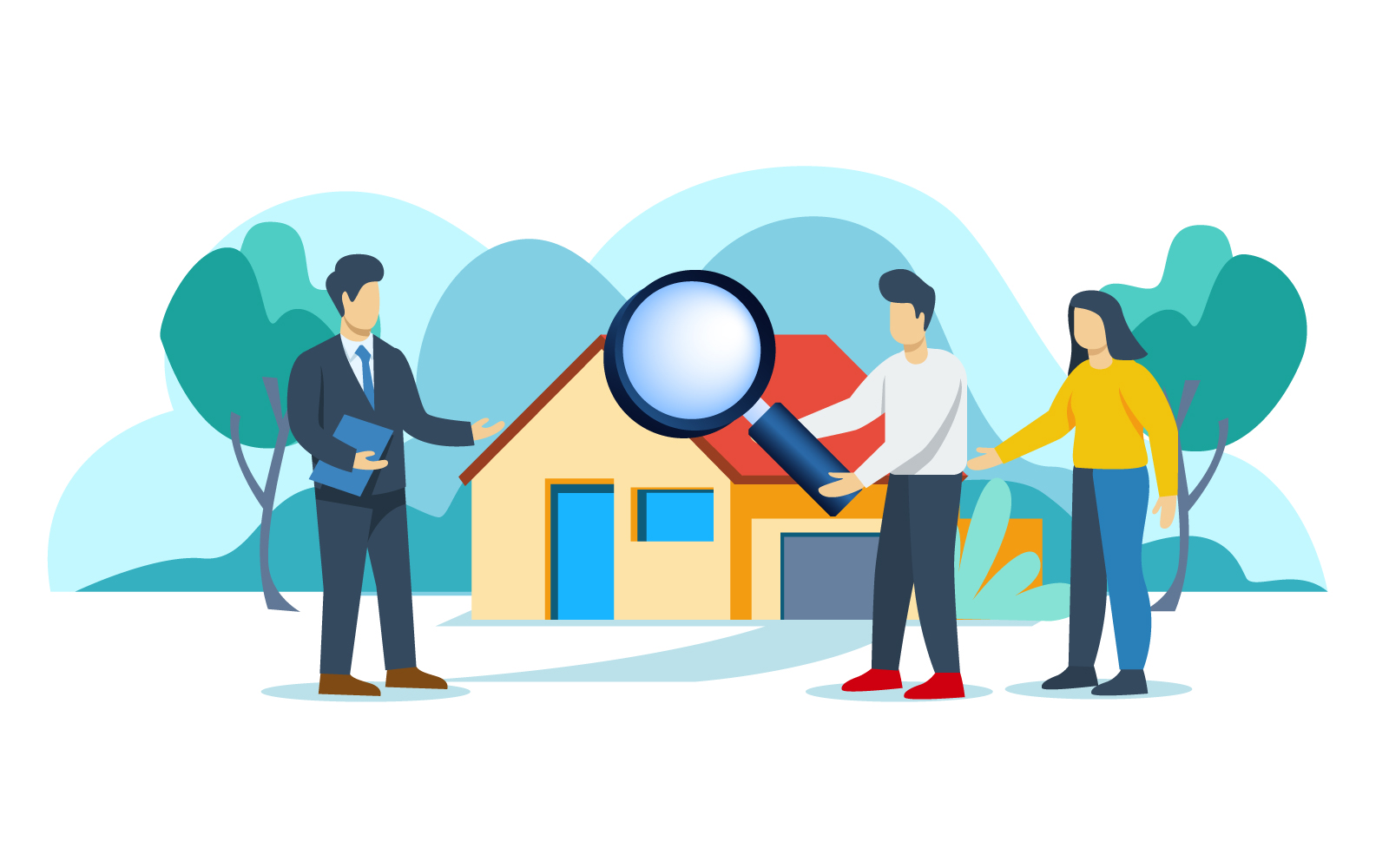 House Buying Business Illustration Concept