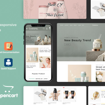 Beauty Products OpenCart Templates 199912