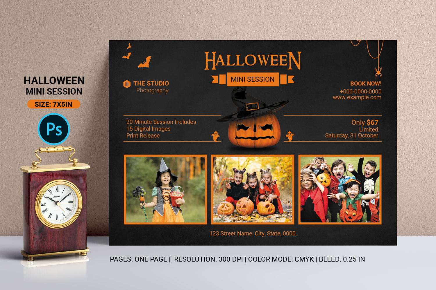 Halloween Mini Session Template