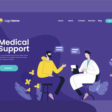 Medical Hospital Illustrations Templates 200052