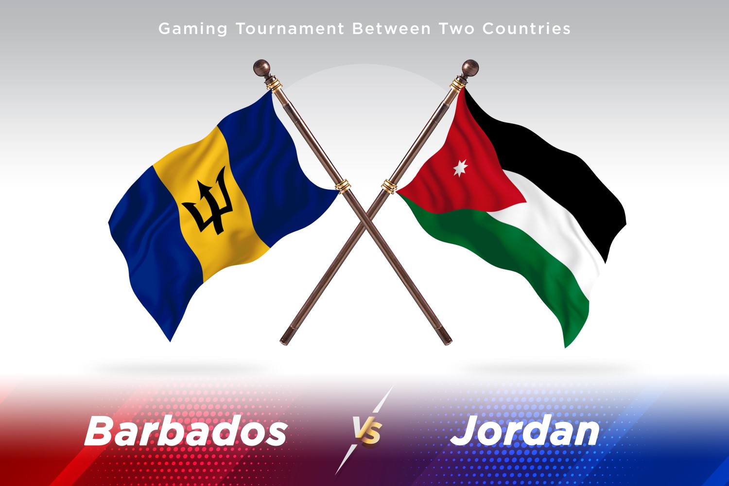 Barbados versus Jordan Two Flags