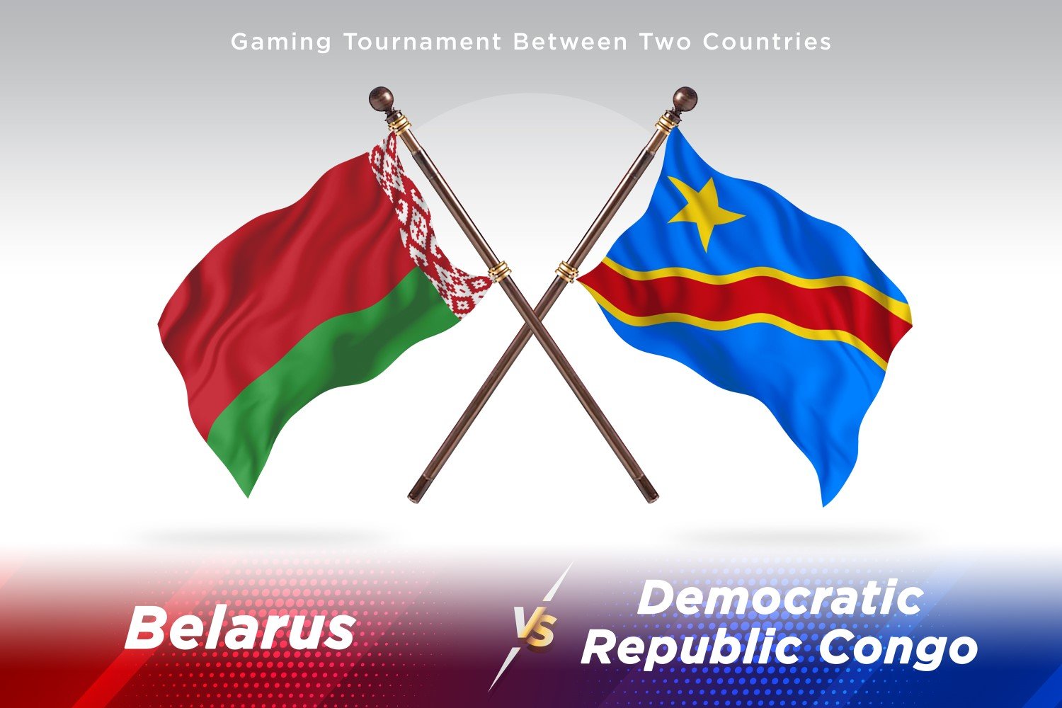 Belarus versus democratic republic Of The Congo Two Flags