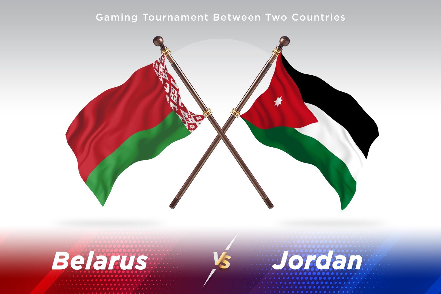 Belarus versus Jordan Two Flags