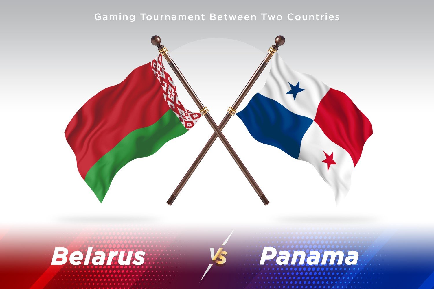 Belarus versus panama Two Flags