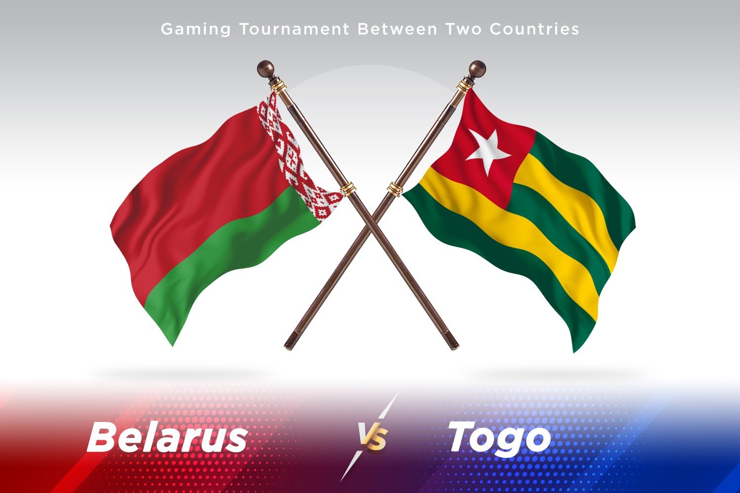 Belarus versus Togo Two Flags