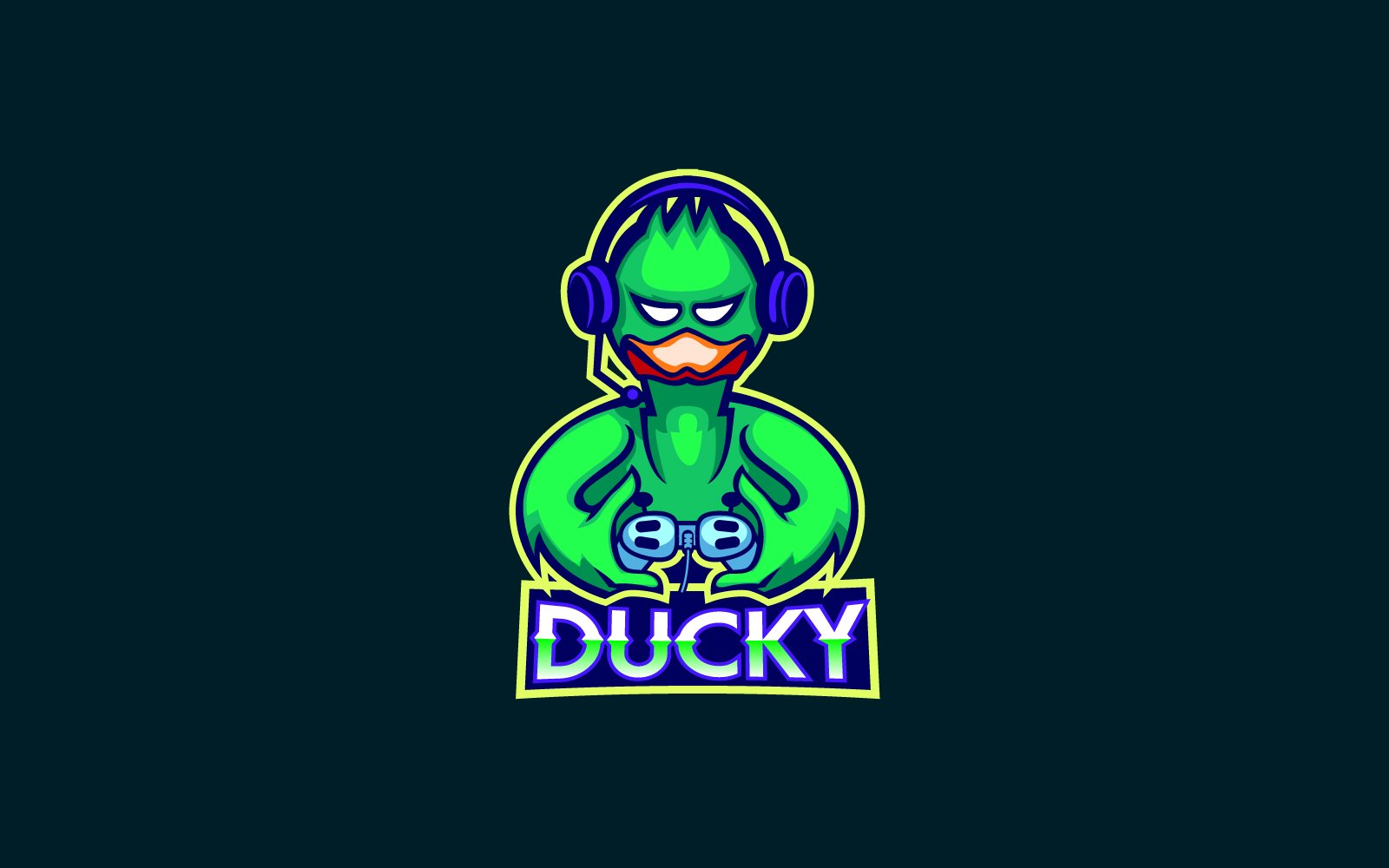 Ducky Mascot Gaming Logo Design