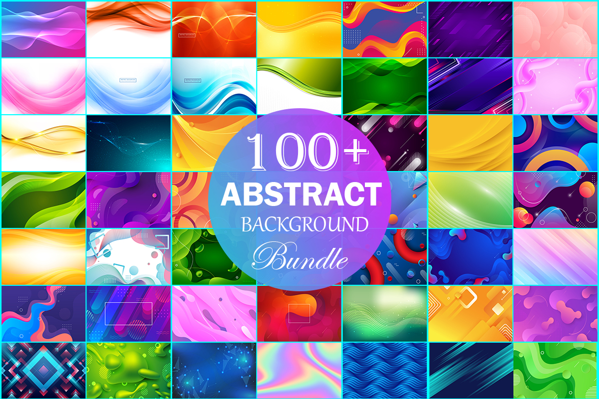 Abstract Backgrounds Bundle, Abstract Background Collection, Web Background, Banner Background.