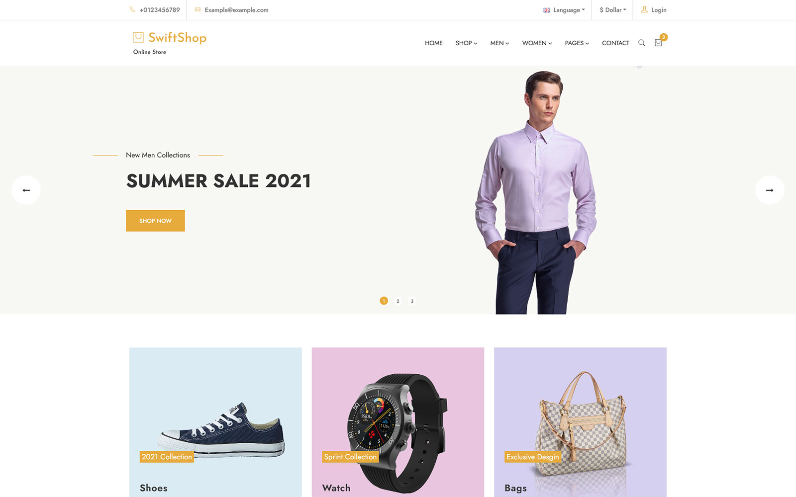 SwiftShop - eCommerce Bootstrap HTML Template