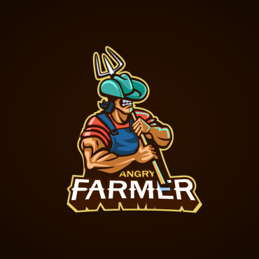 Mascot Farmer Illustrations Templates 200790