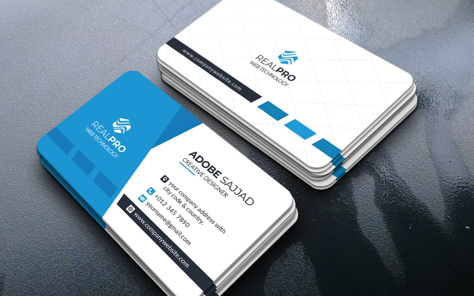 Corporate Business Card Real pro