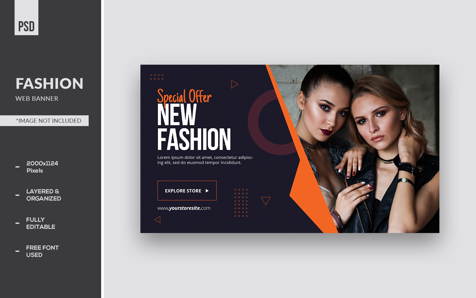 New Fashion Web Banner Corporate Identity Template