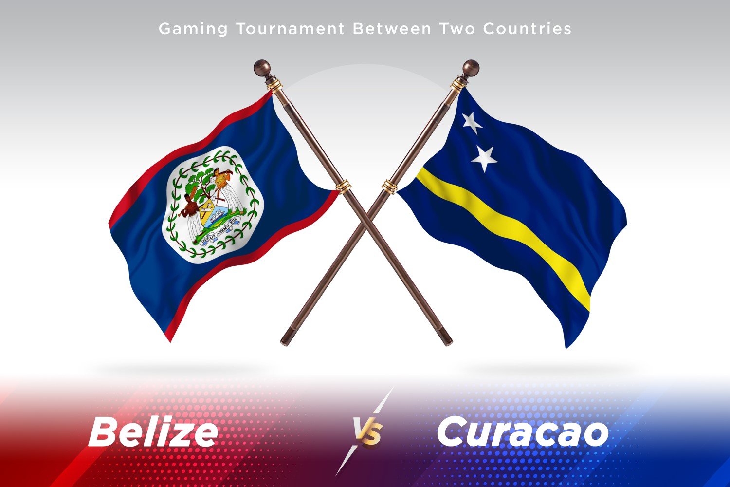 Belize versus curacao Two Flags