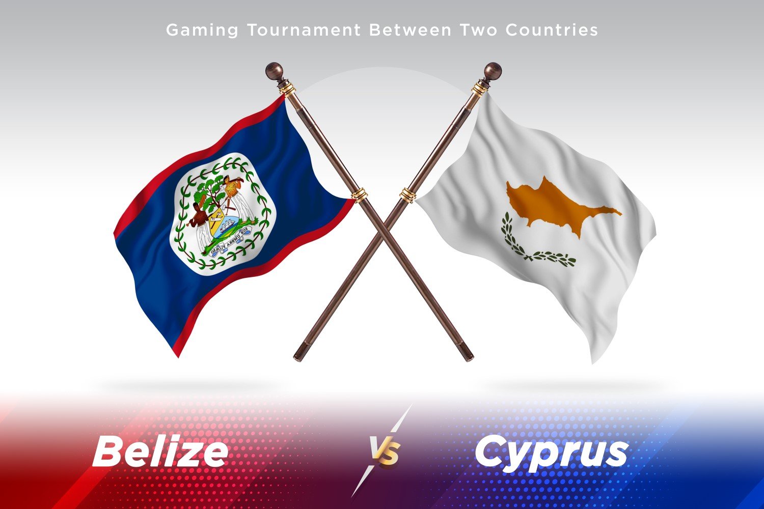 Belize versus Cyprus Two Flags