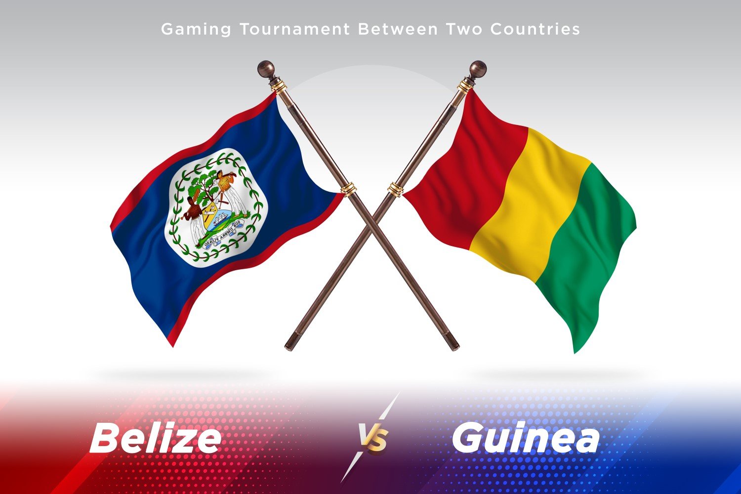 Belize versus Guinea Two Flags