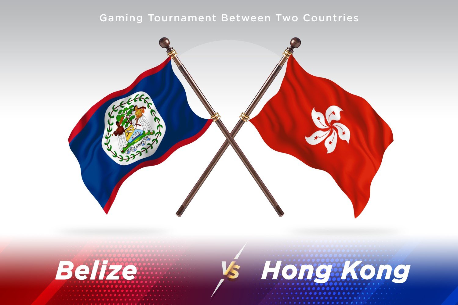 Belize versus Hong Kong Two Flags