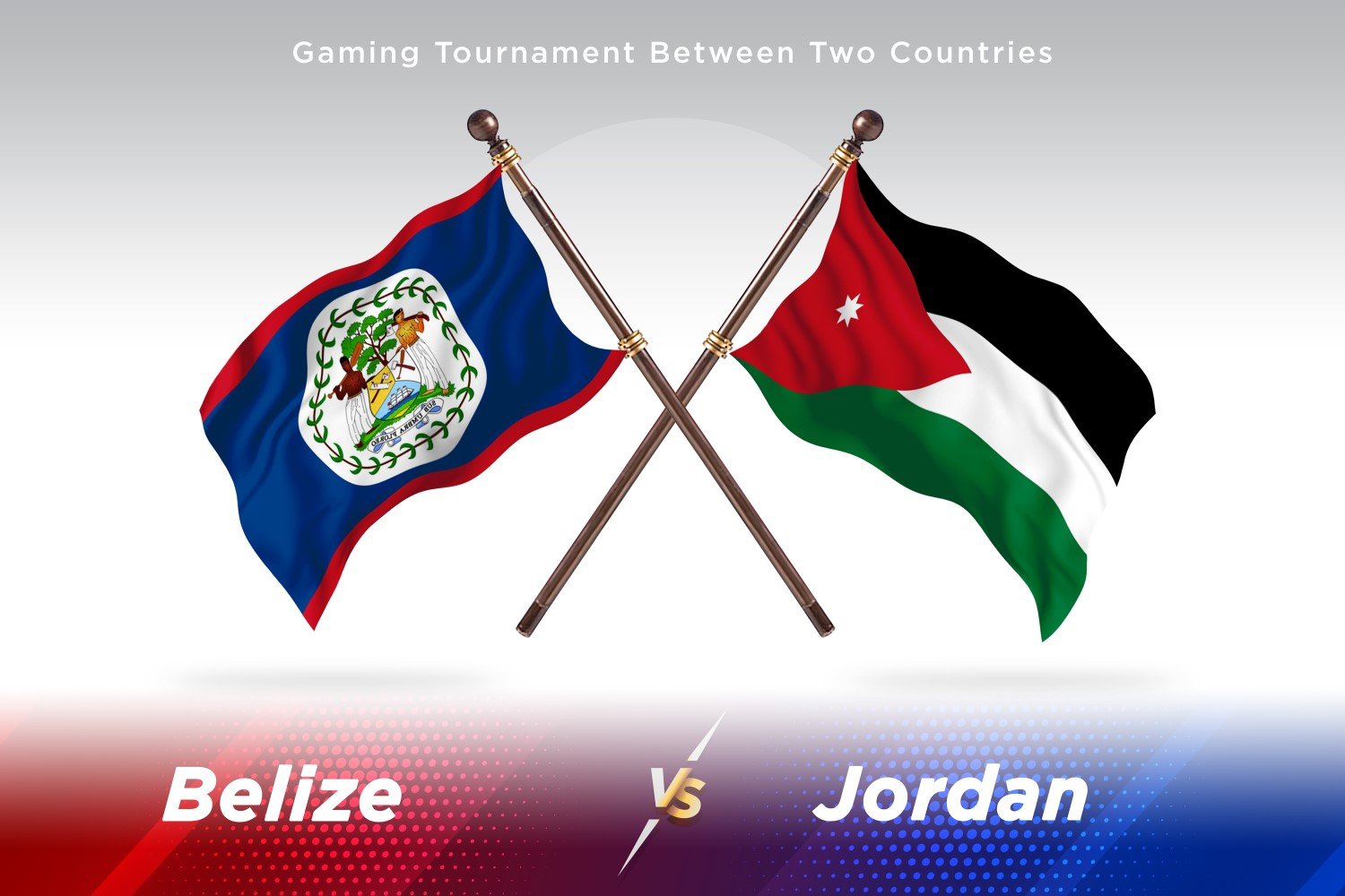 Belize versus Jordan Two Flags