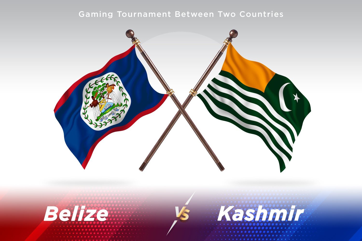 Belize versus Kashmir Two Flags