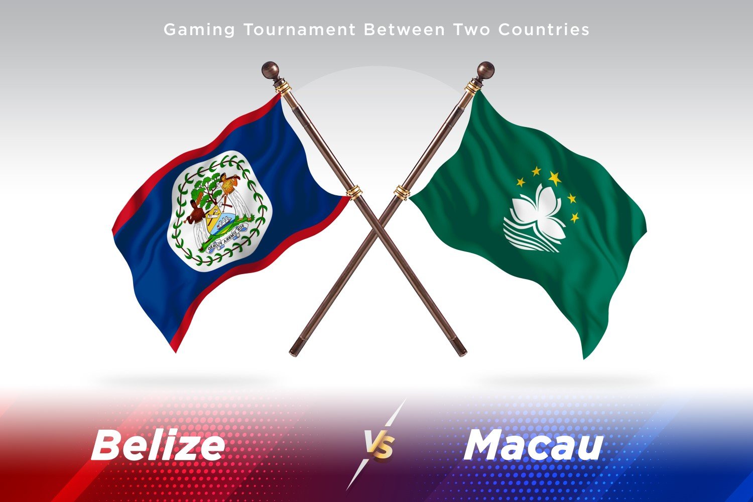 Belize versus Macau Two Flags