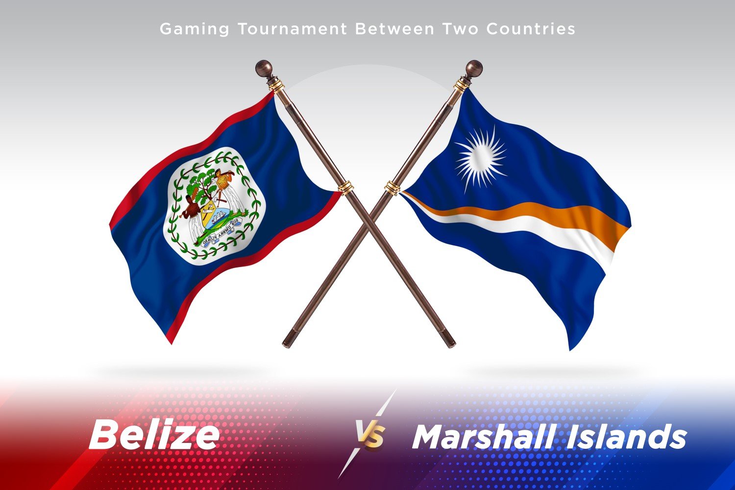 Belize versus marshal islands Two Flags