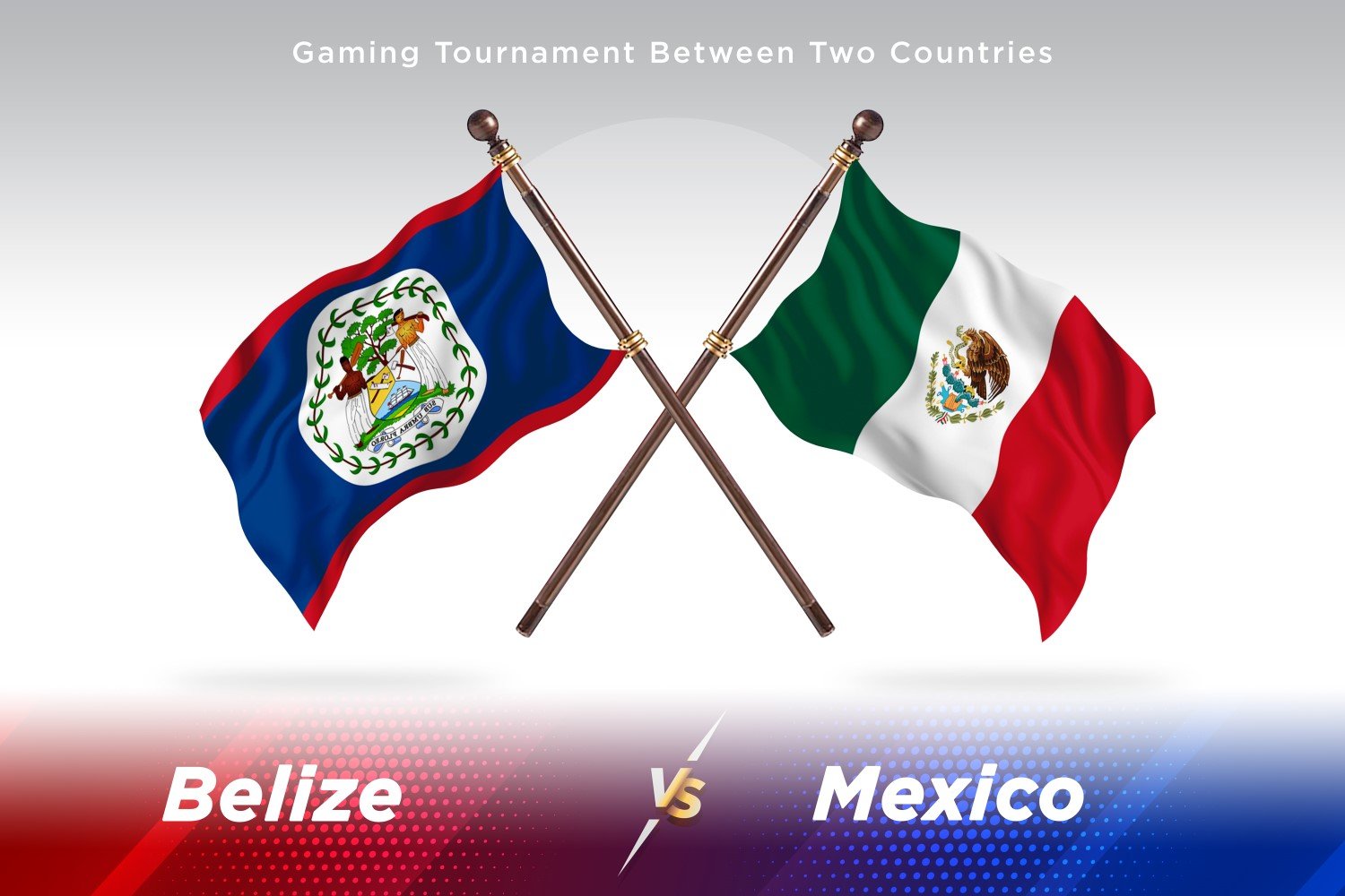 Belize versus Mexico Two Flags