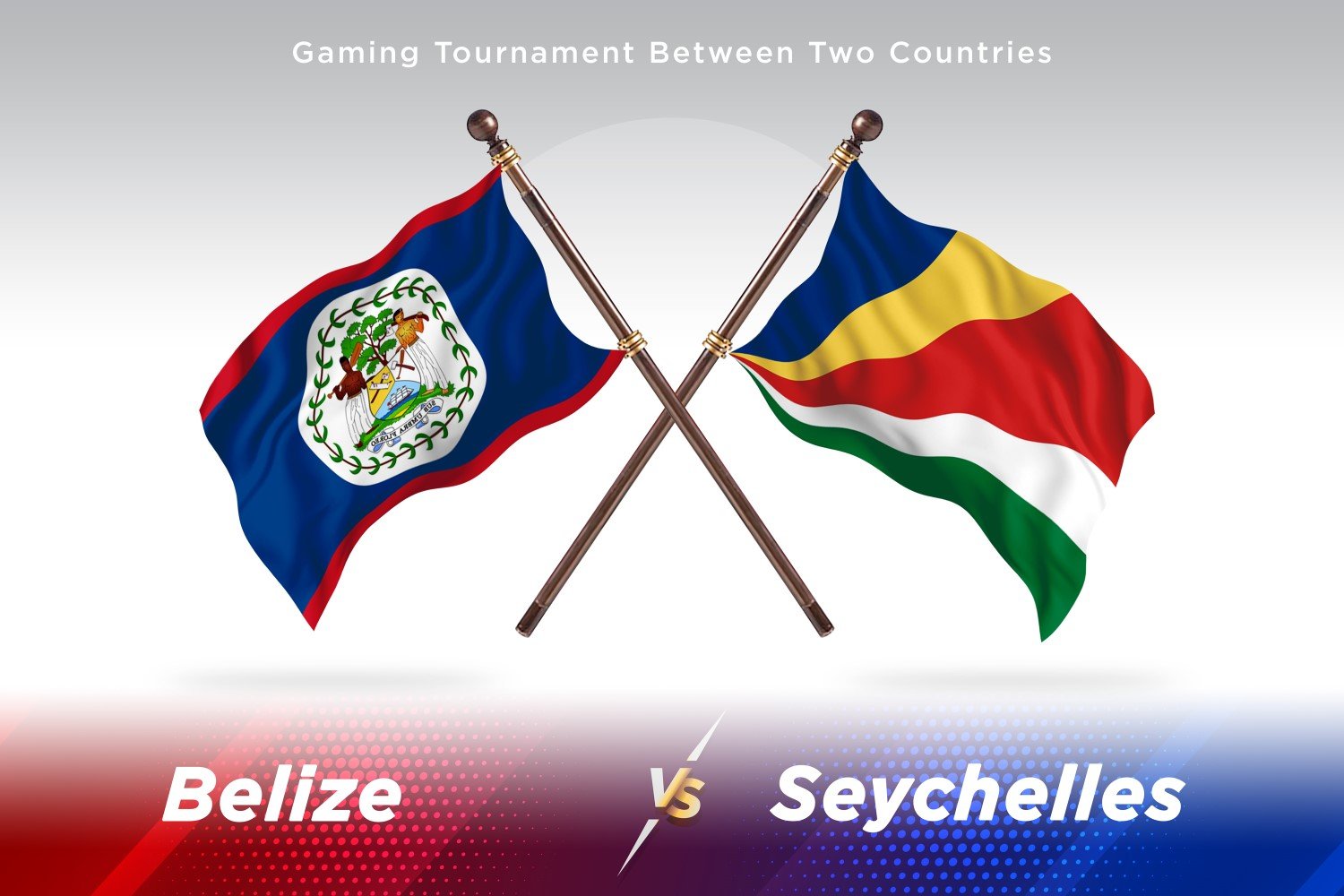 Belize versus Seychelles Two Flags