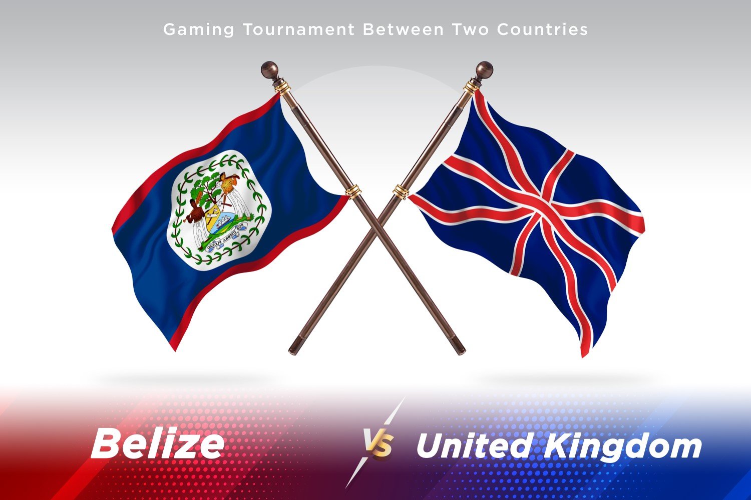 Belize versus united kingdom Two Flags