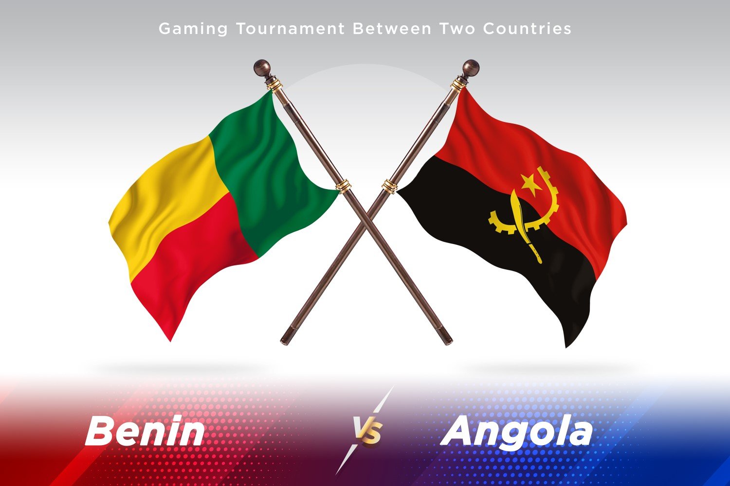 Benin versus Angola Two Flags