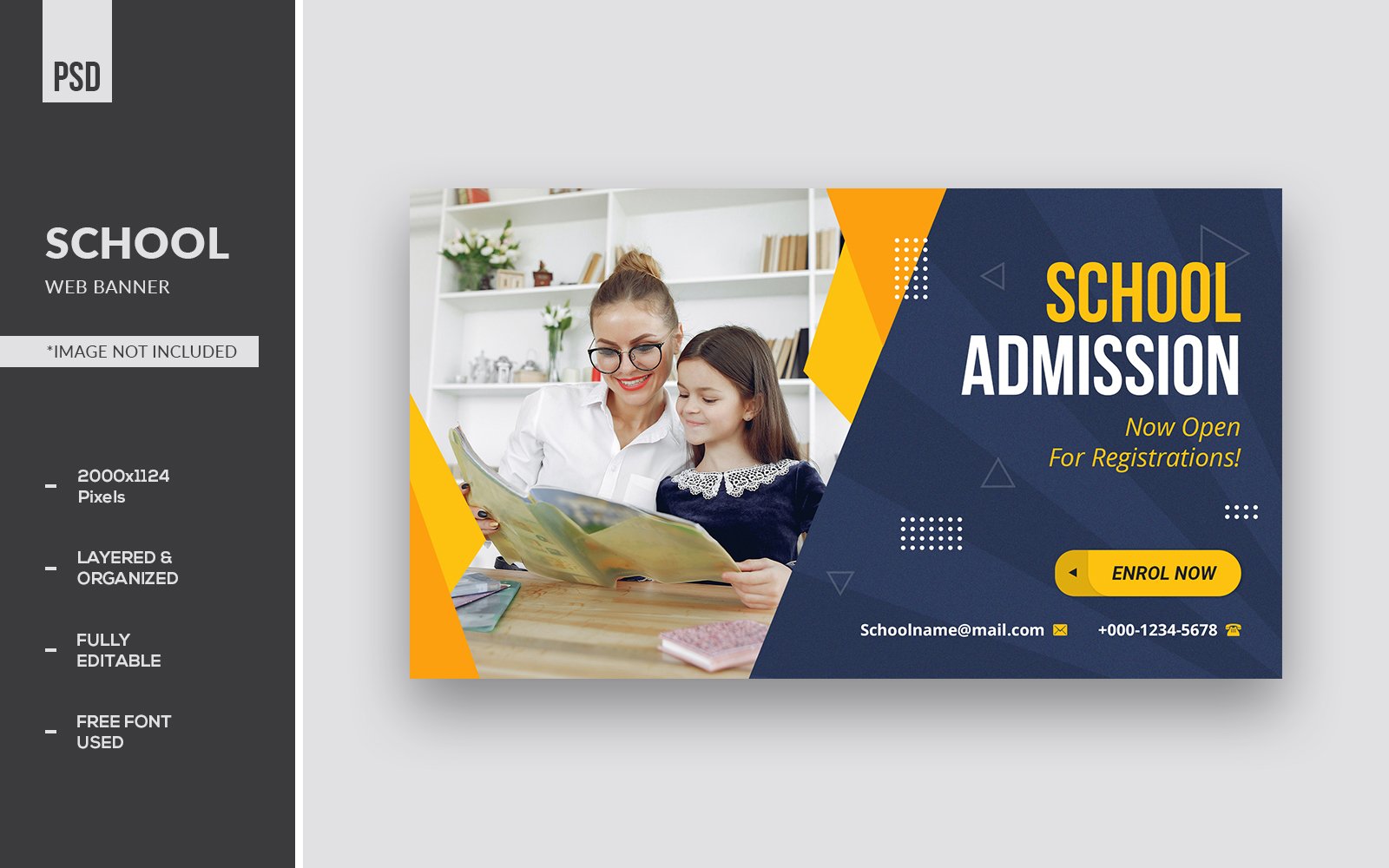 School Education Web Banner Templates