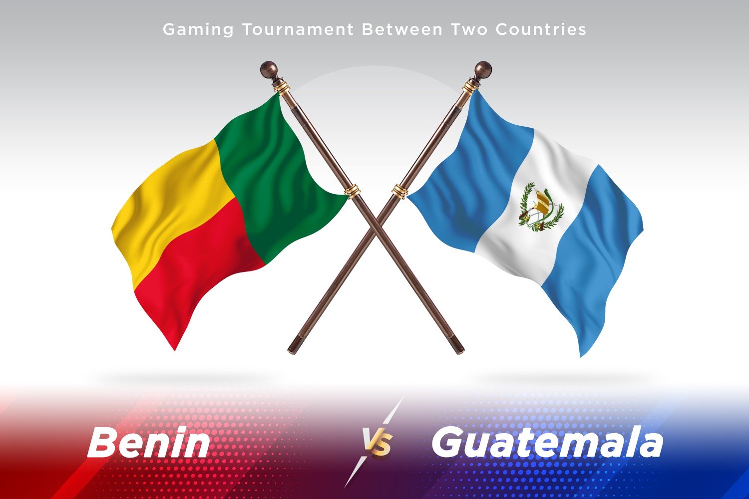 Benin versus Guatemala Two Flags