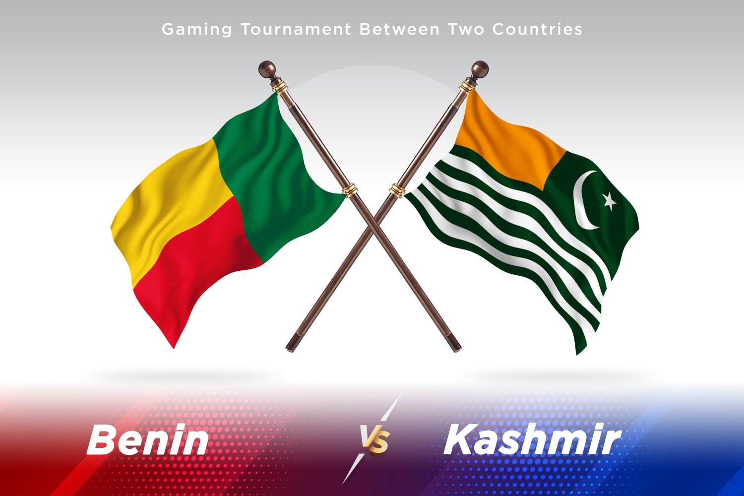 Benin versus Kashmir Two Flags