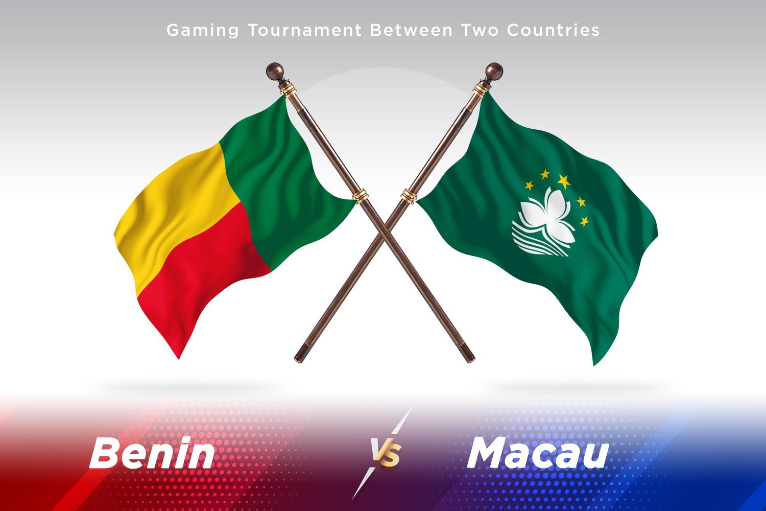 Benin versus Macau Two Flags