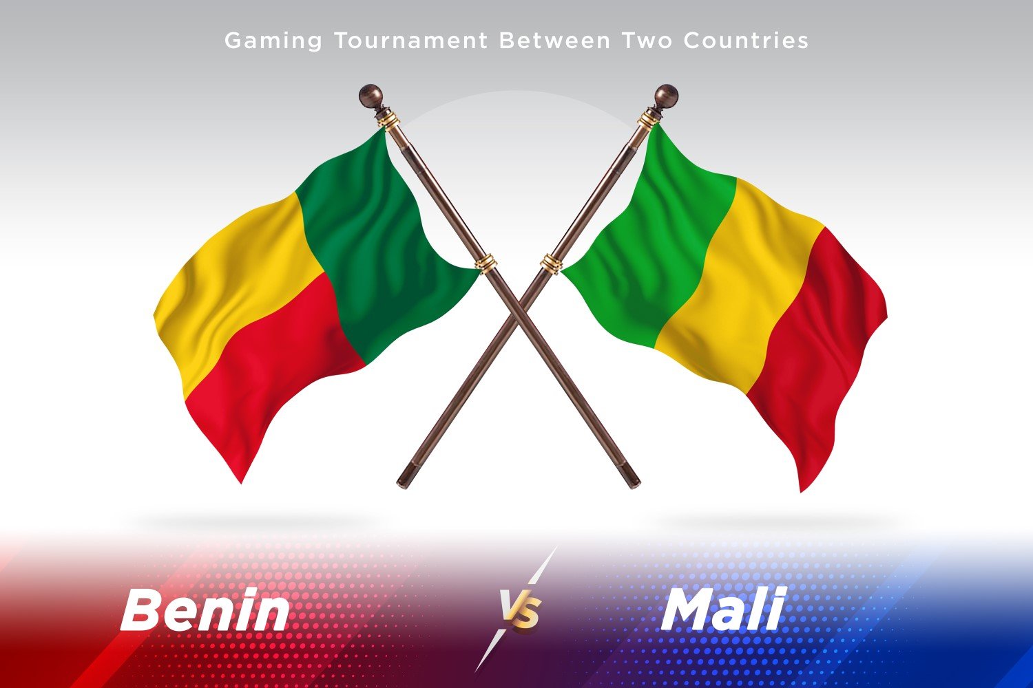 Benin versus Mali Two Flags