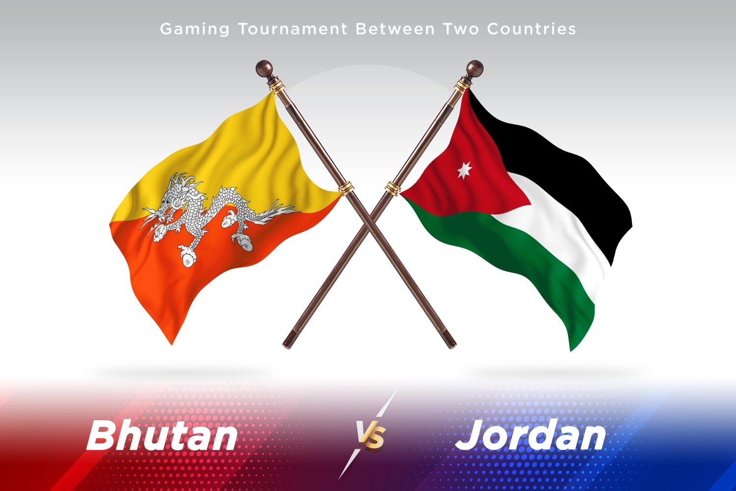 Bhutan versus Jordan Two Flags